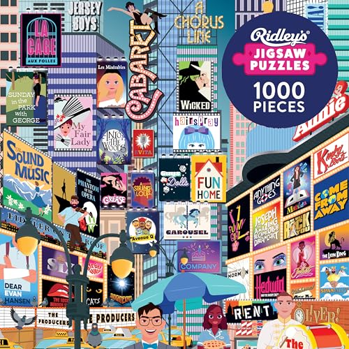 Ridley's Games - 50 Must-See Musicals Bucket List 1000-Piece Puzzl image 1