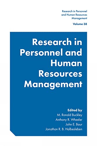 Research in Personnel and Human Resources Management : 38 - Hardback image 1