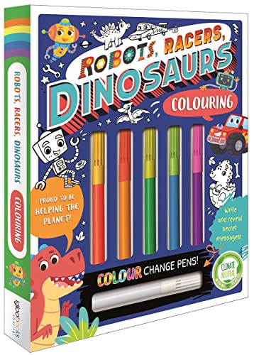 Igloo Books - Robots, Racers, Dinosaurs Colouring - Hardback image 1