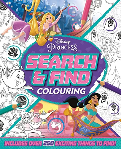 Walt Disney - Disney Princess: Search & Find Colouring - Paperback image 1