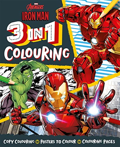 Marvel Entertainment - Marvel Avengers Iron Man: 3 in 1 Colouring - Pa image 1