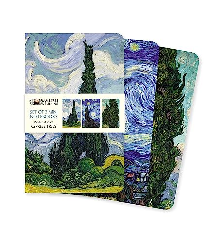 Flame Tree Studio - Vincent van Gogh: Cypresses Set of 3 Mini Notebook image 1