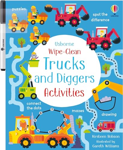 Kirsteen Robson - Wipe-Clean Trucks and Diggers Activities - Paperback image 1