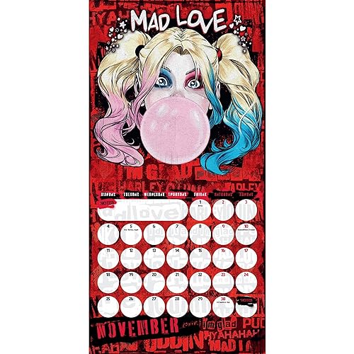 Harley Quinn 2024 Square Wall Calendar - Calendar image 3