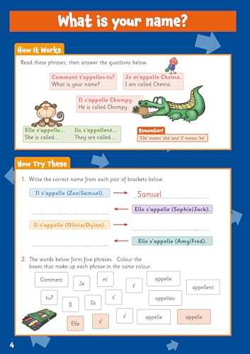 CGP Books - New French Activity Book for Ages 7-9 (with Online Audio) image 2