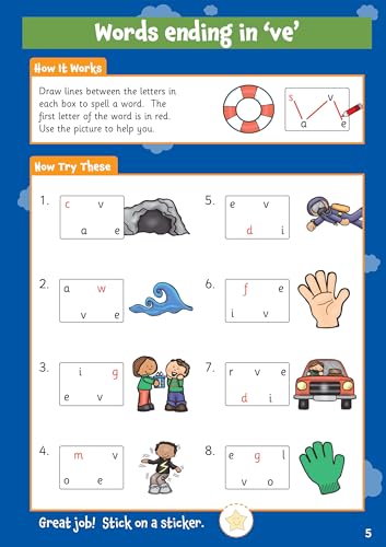 CGP Books - New 10 Minutes a Day English for Ages 5-7 (with reward sti image 3