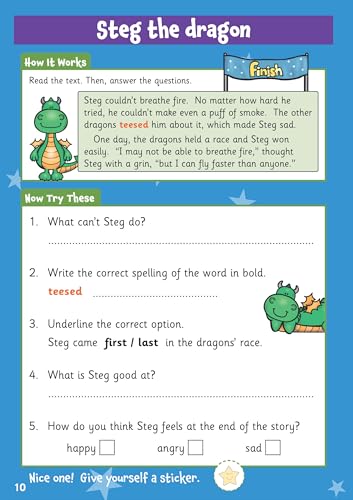 CGP Books - New 10 Minutes a Day English for Ages 5-7 (with reward sti image 4