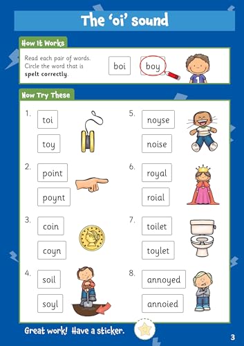 CGP Books - 10 Minutes a Day Spelling for Ages 5-7 (with reward sticke image 3
