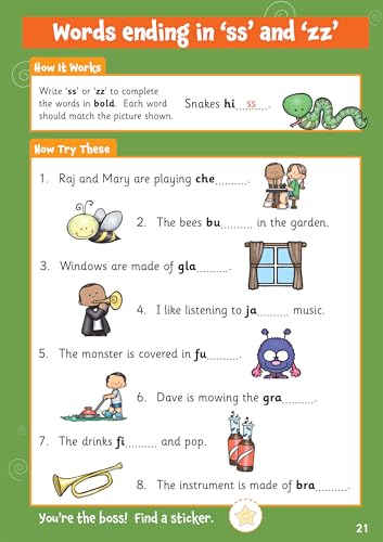 CGP Books - 10 Minutes a Day Spelling for Ages 5-7 (with reward sticke image 5
