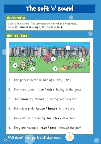 CGP Books - 10 Minutes a Day Spelling for Ages 5-7 (with reward sticke image 6