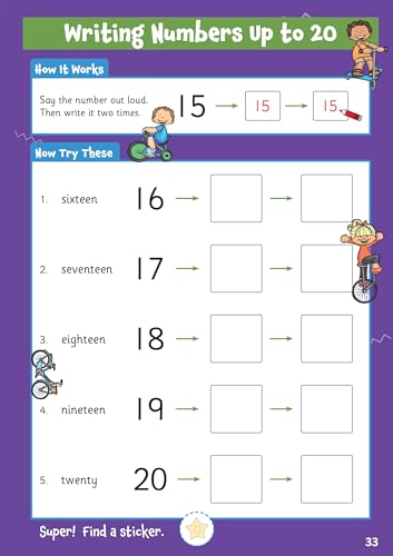 CGP Books - 10 Minutes a Day Numbers for Ages 3-5 (with reward sticker image 3