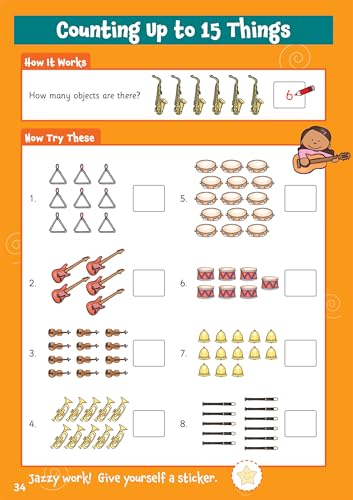 CGP Books - 10 Minutes a Day Numbers for Ages 3-5 (with reward sticker image 4