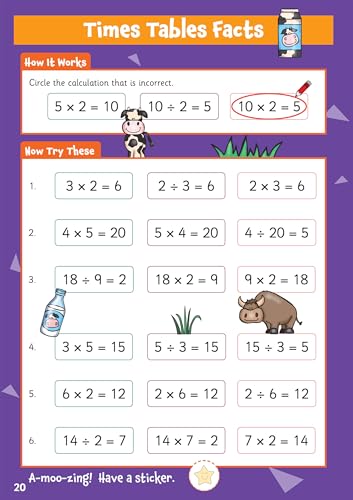 CGP Books - New 10 Minutes a Day Maths for Ages 5-7 (with reward stick image 2