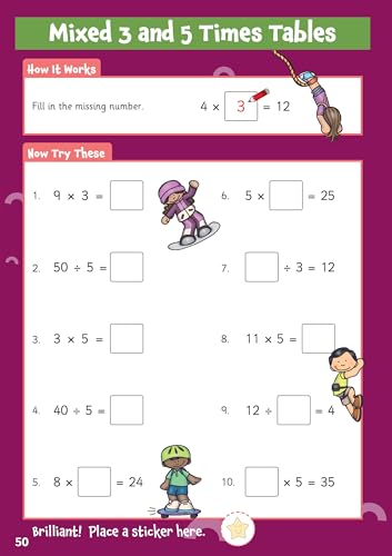 CGP Books - New 10 Minutes a Day Times Tables for Ages 5-7 (with rewar image 4