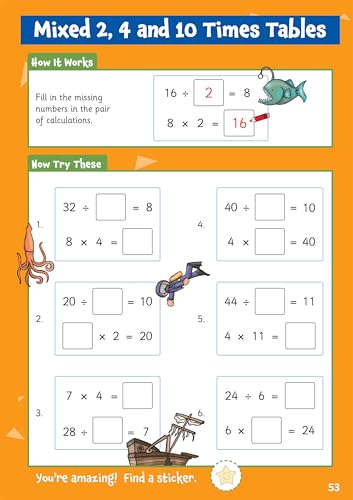CGP Books - New 10 Minutes a Day Times Tables for Ages 5-7 (with rewar image 7