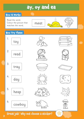 CGP Books - New 10 Minutes a Day Phonics for Ages 5-7 (with reward sti image 2