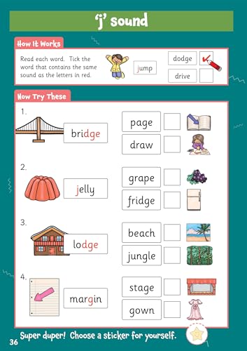 CGP Books - New 10 Minutes a Day Phonics for Ages 5-7 (with reward sti image 6