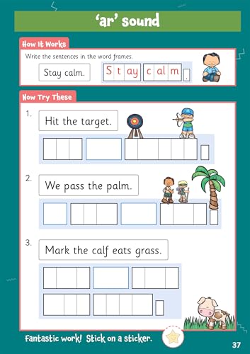 CGP Books - New 10 Minutes a Day Phonics for Ages 5-7 (with reward sti image 7