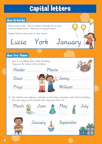 CGP Books - New Handwriting Activity Book for Ages 7-8 (Year 3) - Pape image 2