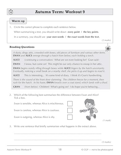 CGP Books - New KS3 Year 7 English 10-Minute Weekly Workouts - Paperba image 4