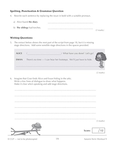 CGP Books - New KS3 Year 7 English 10-Minute Weekly Workouts - Paperba image 5