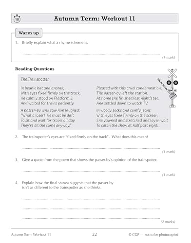 CGP Books - New KS3 Year 7 English 10-Minute Weekly Workouts - Paperba image 6