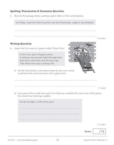 CGP Books - New KS3 Year 7 English 10-Minute Weekly Workouts - Paperba image 7