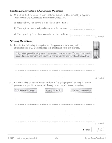 CGP Books - New KS3 Year 8 English 10-Minute Weekly Workouts - Paperba image 3