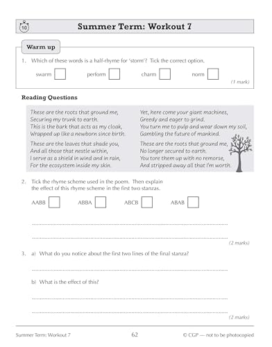CGP Books - New KS3 Year 8 English 10-Minute Weekly Workouts - Paperba image 6