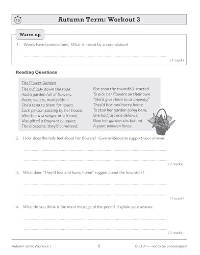 CGP Books - New KS3 Year 9 English 10-Minute Weekly Workouts - Paperba image 2