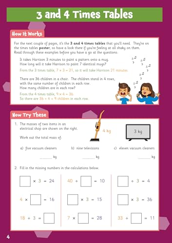 CGP Books - New Times Tables & Multiplication Skills Activity Book for image 2