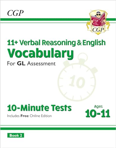 CGP Books - 11+ GL 10-Minute Tests: Vocabulary for Verbal Reasoning & image 1