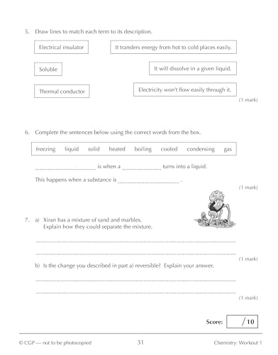 CGP Books - New KS3 Year 7 Science 10-Minute Weekly Workouts (includes image 3