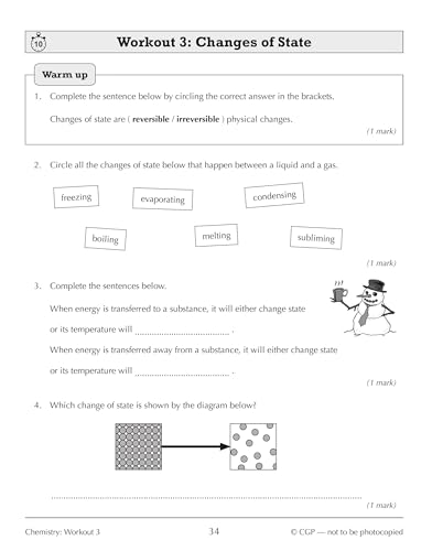 CGP Books - New KS3 Year 7 Science 10-Minute Weekly Workouts (includes image 6
