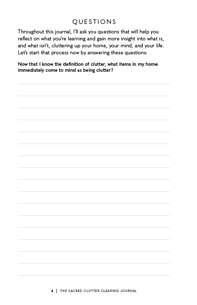 Denise Linn - Sacred Clutter-Clearing Journal : Discover and Release t image 3