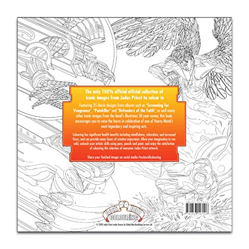 OFFICIAL JUDAS PRIEST COLOURING BOOK - Paperback image 2