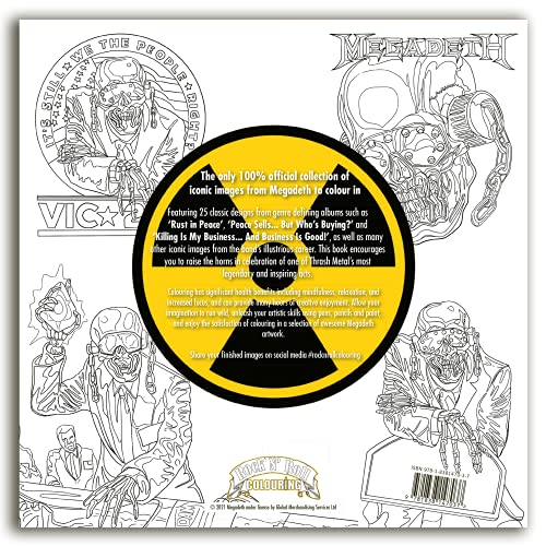 OFFICIAL MEGADETH COLOURING BOOK - Paperback image 2