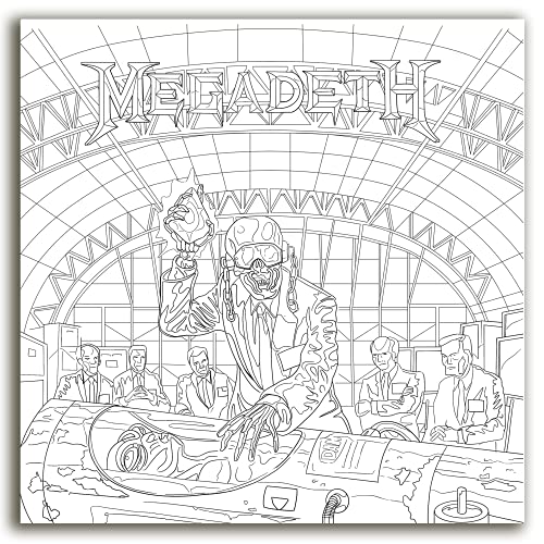 OFFICIAL MEGADETH COLOURING BOOK - Paperback image 4