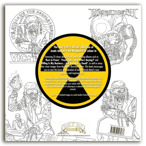 OFFICIAL MEGADETH COLOURING BOOK - Paperback image 5
