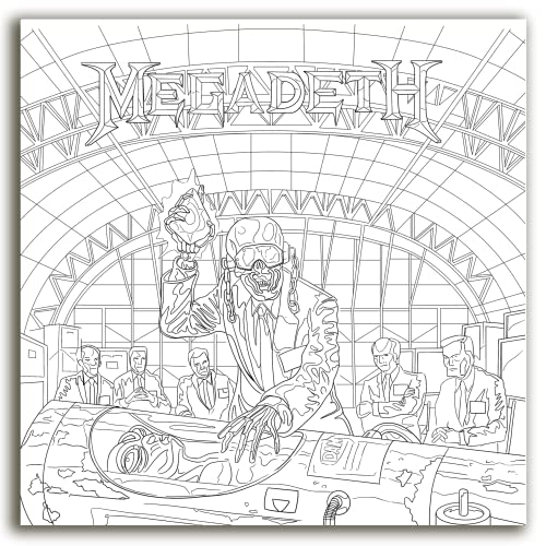OFFICIAL MEGADETH COLOURING BOOK - Paperback image 6