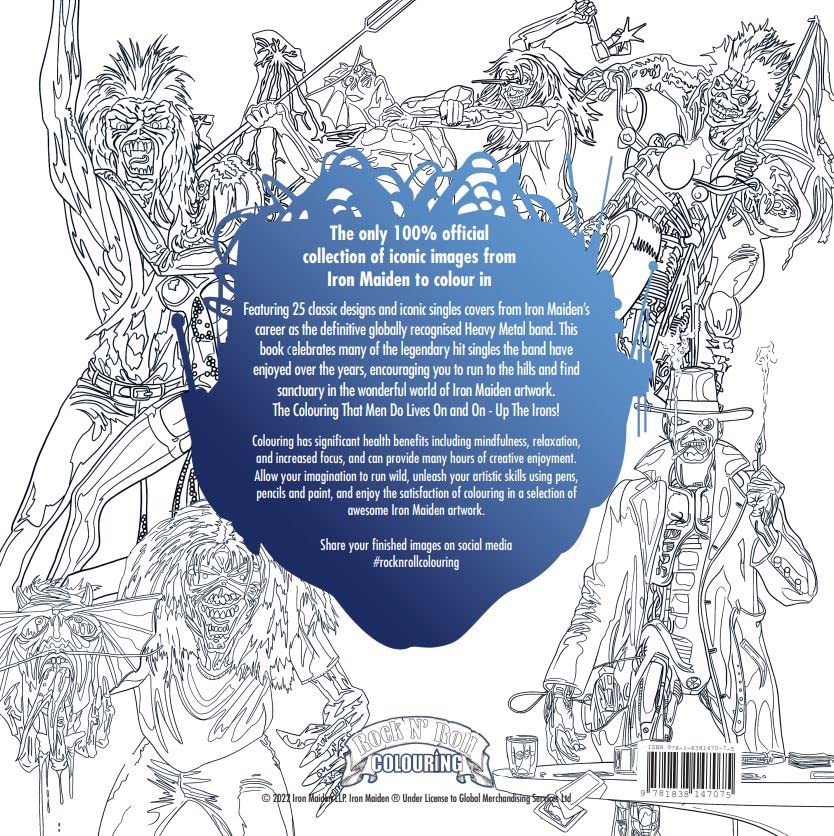 Official Iron Maiden Colouring Book Volume II : The Singles - Paperbac image 4