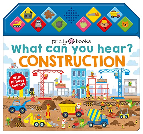 Priddy Books - What Can You Hear Construction - Hardback image 1