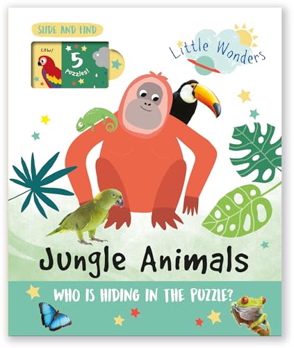 Jungle Animals : Who is Hiding in the Puzzle? - Hardback image 1