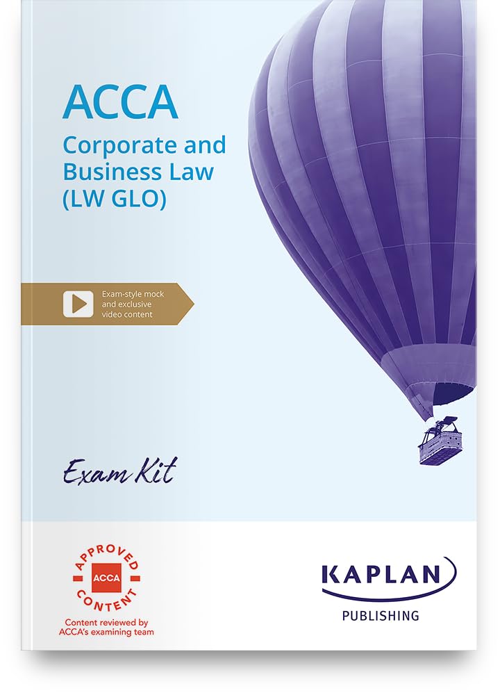 KAPLAN - CORPORATE AND BUSINESS LAW (GLO) EXAM KIT - Paperback image 1