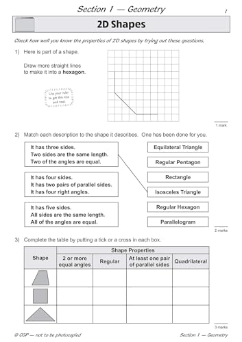 CGP Books - KS2 Maths SAT Buster: Geometry, Measures & Statistics (for image 2