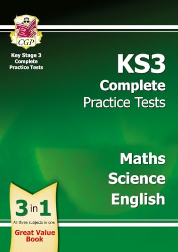 CGP Books - KS3 Complete Practice Tests - Science, Maths and English - image 1