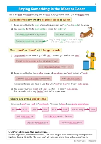 CGP Books - Spelling, Punctuation and Grammar for KS3 - Study Guide - image 3