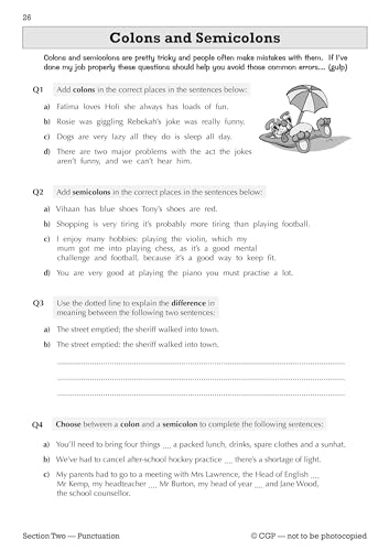 CGP Books - Spelling, Punctuation and Grammar for KS3 - Workbook - Pap image 4