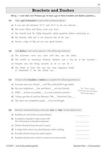 CGP Books - Spelling, Punctuation and Grammar for KS3 - Workbook - Pap image 5