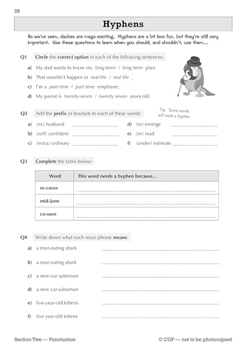CGP Books - Spelling, Punctuation and Grammar for KS3 - Workbook - Pap image 6